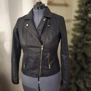 Women's Black Leather Jacket